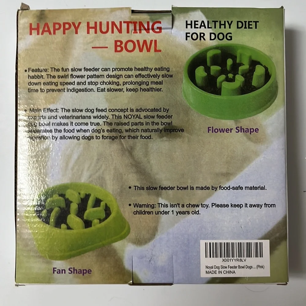 Slow feeder bowl for small dogs. In box, only used once.